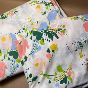 Vintage Multi Colored Floral Sheets